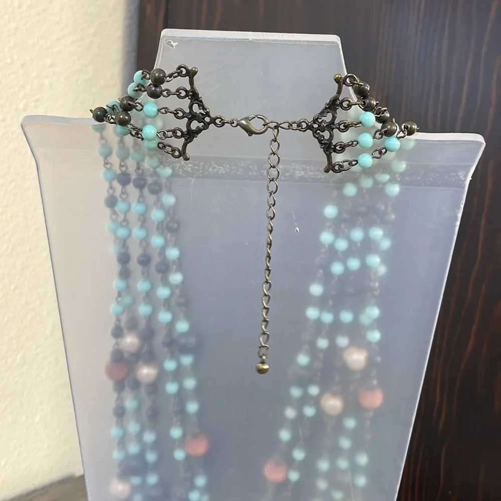 Arden B Five layered beaded necklace - Picture 5 of 7